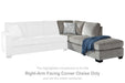 Altari 2-Piece Sleeper Sectional with Chaise - Yulissa Home Furnishings (NJ)