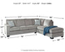 Altari 2-Piece Sectional with Chaise - Yulissa Home Furnishings (NJ)