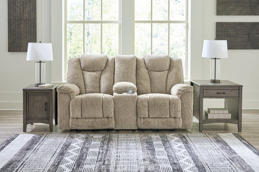 Hindmarsh Power Reclining Loveseat with Console - Yulissa Home Furnishings (NJ)