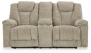 Hindmarsh Power Reclining Loveseat with Console - Yulissa Home Furnishings (NJ)