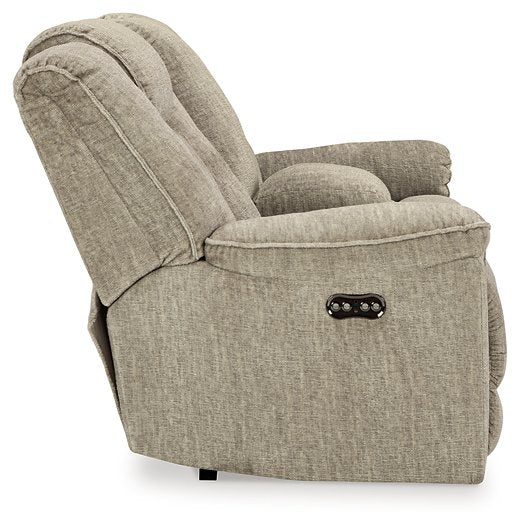 Hindmarsh Power Reclining Loveseat with Console - Yulissa Home Furnishings (NJ)