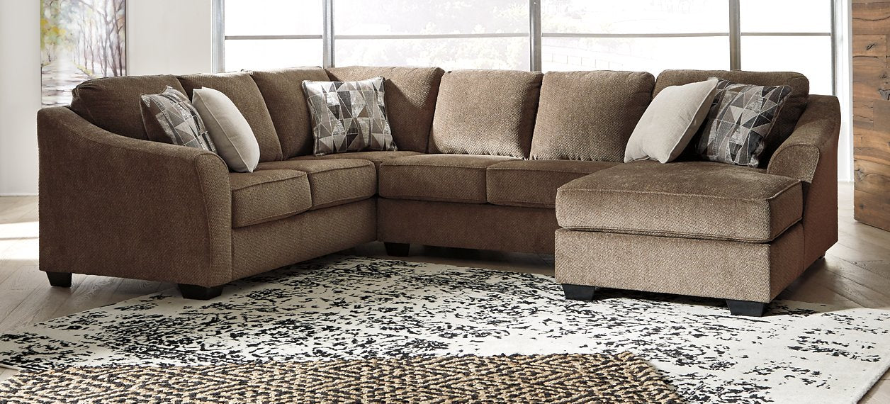 Graftin 3-Piece Sectional with Chaise - Yulissa Home Furnishings (NJ)