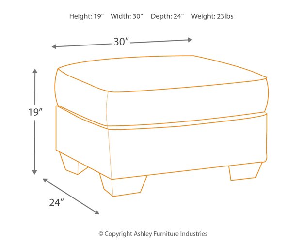 Calicho Ottoman - Yulissa Home Furnishings (NJ)