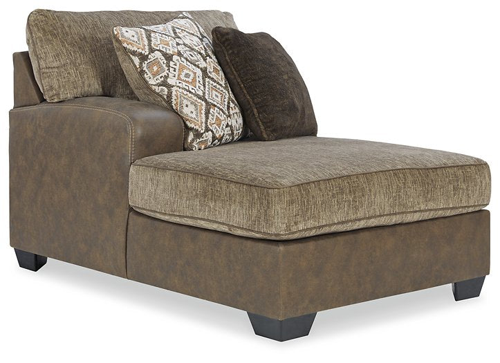 Abalone 3-Piece Sectional with Chaise - Yulissa Home Furnishings (NJ)