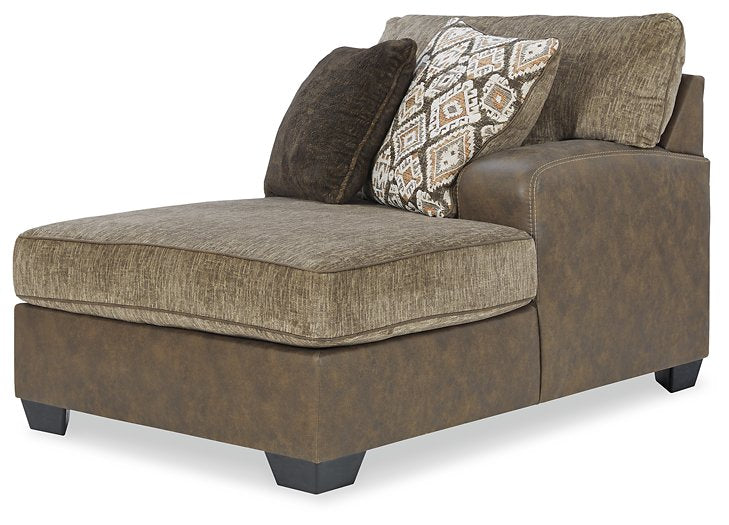 Abalone 3-Piece Sectional with Chaise - Yulissa Home Furnishings (NJ)