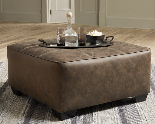 Abalone Oversized Accent Ottoman - Yulissa Home Furnishings (NJ)