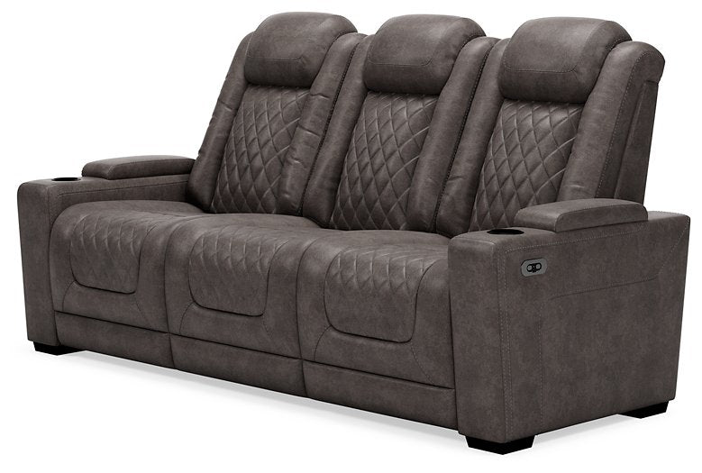 HyllMont Power Reclining Sofa - Yulissa Home Furnishings (NJ)