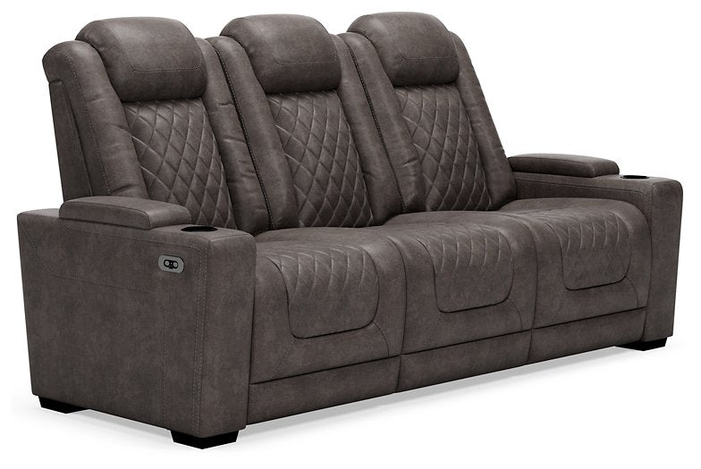 HyllMont Power Reclining Living Room Set - Yulissa Home Furnishings (NJ)