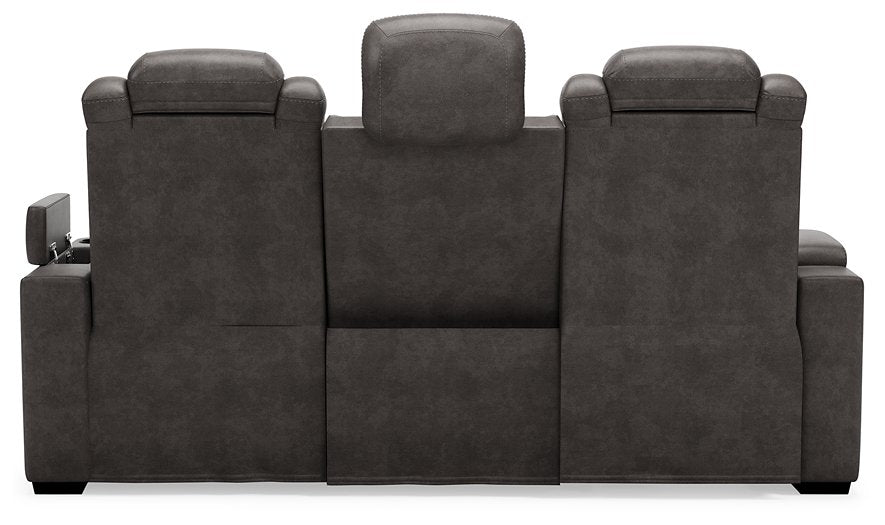 HyllMont Power Reclining Sofa - Yulissa Home Furnishings (NJ)