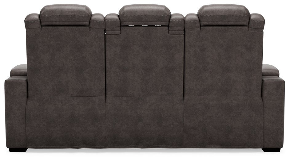 HyllMont Power Reclining Sofa - Yulissa Home Furnishings (NJ)