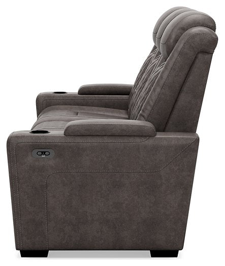 HyllMont Power Reclining Sofa - Yulissa Home Furnishings (NJ)