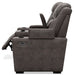 HyllMont Power Reclining Loveseat with Console - Yulissa Home Furnishings (NJ)