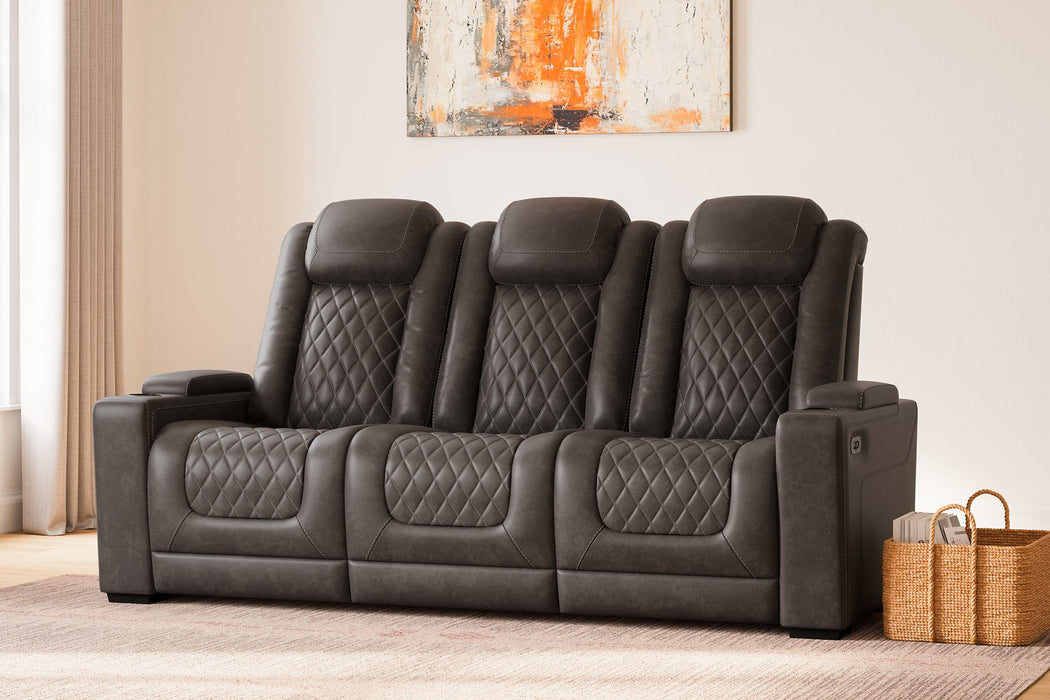 HyllMont Power Reclining Living Room Set - Yulissa Home Furnishings (NJ)