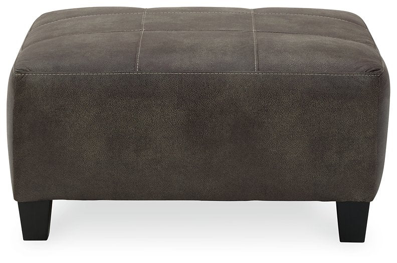 Navi Oversized Accent Ottoman - Yulissa Home Furnishings (NJ)