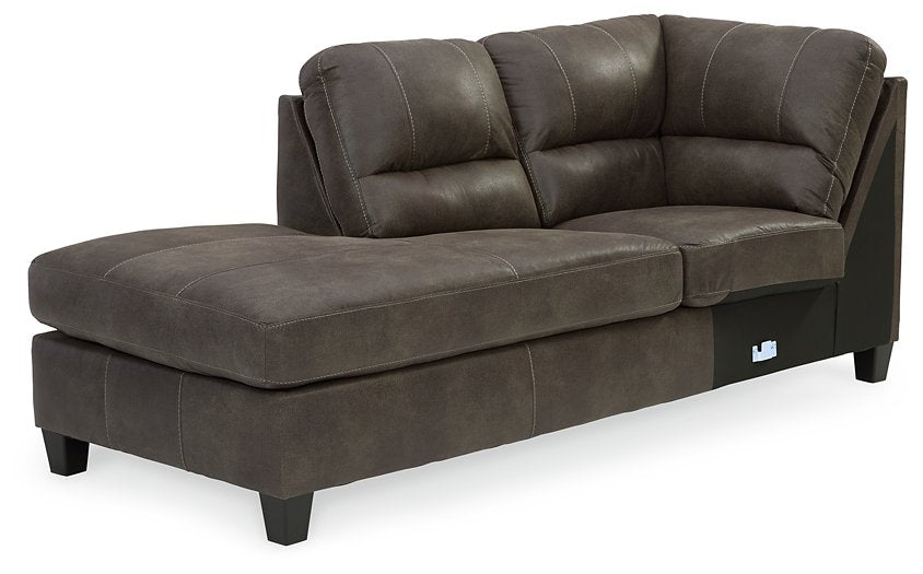 Navi 2-Piece Sectional with Chaise - Yulissa Home Furnishings (NJ)