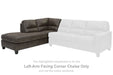 Navi 2-Piece Sleeper Sectional with Chaise - Yulissa Home Furnishings (NJ)