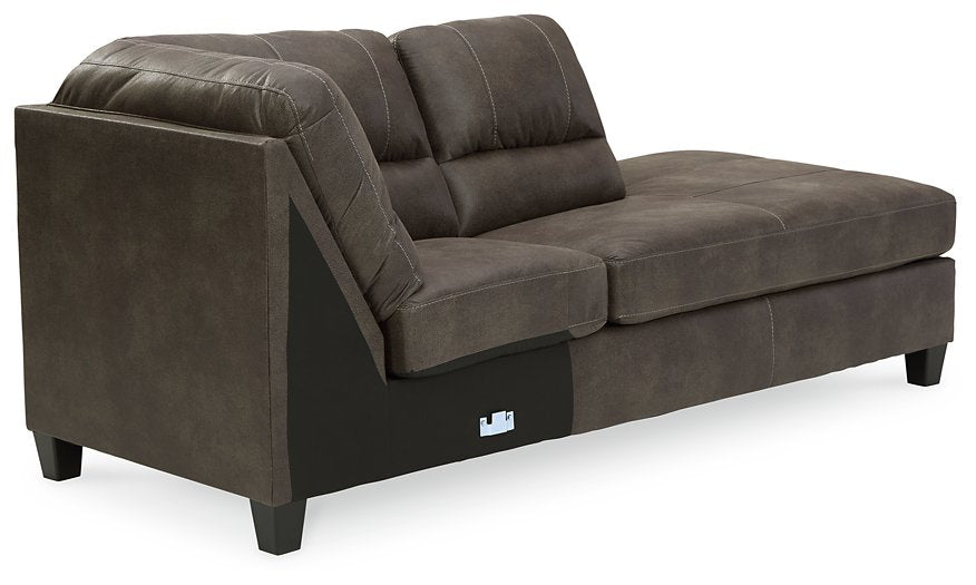 Navi 2-Piece Sleeper Sectional with Chaise - Yulissa Home Furnishings (NJ)