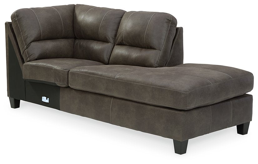 Navi 2-Piece Sleeper Sectional with Chaise - Yulissa Home Furnishings (NJ)