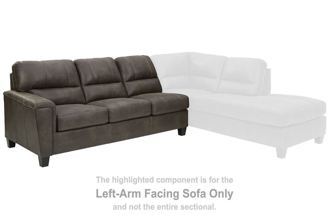 Navi 2-Piece Sectional with Chaise - Yulissa Home Furnishings (NJ)