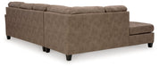 Navi 2-Piece Sectional Sofa Sleeper Chaise - Yulissa Home Furnishings (NJ)