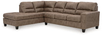 Navi 2-Piece Sectional Sofa Chaise - Yulissa Home Furnishings (NJ)