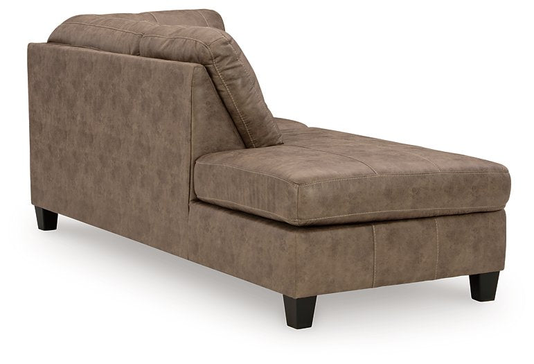 Navi 2-Piece Sectional Sofa Chaise - Yulissa Home Furnishings (NJ)