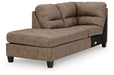 Navi 2-Piece Sectional Sofa Chaise - Yulissa Home Furnishings (NJ)