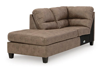 Navi 2-Piece Sectional Sofa Sleeper Chaise - Yulissa Home Furnishings (NJ)