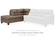 Navi 2-Piece Sectional Sofa Sleeper Chaise - Yulissa Home Furnishings (NJ)