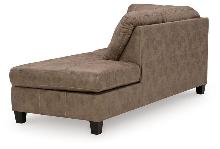 Navi 2-Piece Sectional Sofa Chaise - Yulissa Home Furnishings (NJ)