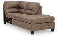 Navi 2-Piece Sectional Sofa Sleeper Chaise - Yulissa Home Furnishings (NJ)