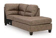 Navi 2-Piece Sectional Sofa Sleeper Chaise - Yulissa Home Furnishings (NJ)