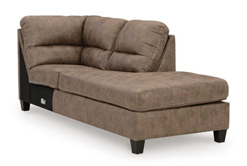 Navi 2-Piece Sectional Sofa Chaise - Yulissa Home Furnishings (NJ)