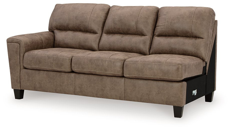 Navi 2-Piece Sectional Sofa Sleeper Chaise - Yulissa Home Furnishings (NJ)