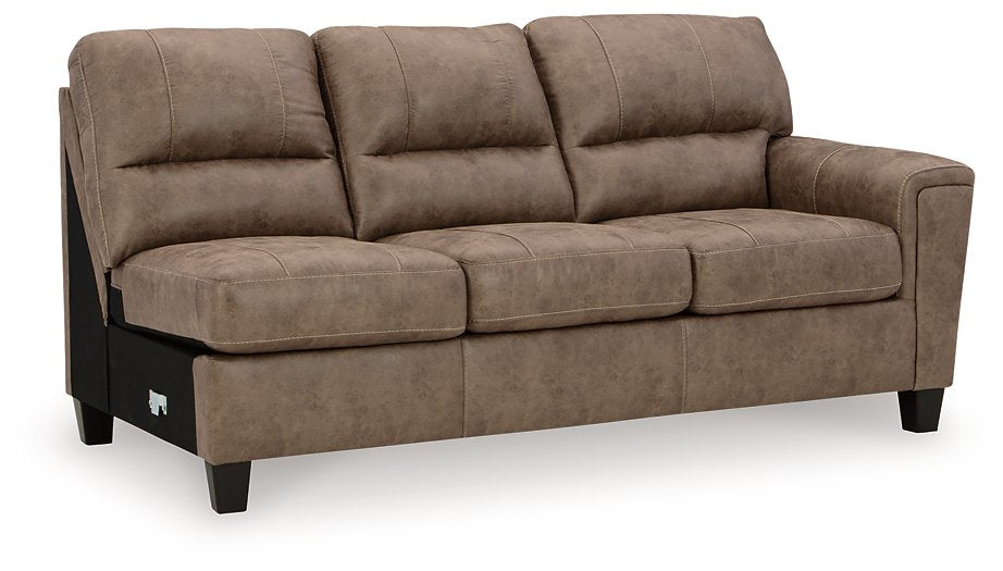 Navi 2-Piece Sectional Sofa Sleeper Chaise - Yulissa Home Furnishings (NJ)