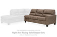 Navi 2-Piece Sectional Sofa Sleeper Chaise - Yulissa Home Furnishings (NJ)