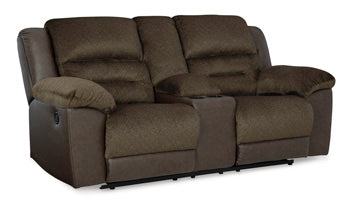 Dorman Reclining Loveseat with Console - Yulissa Home Furnishings (NJ)