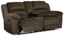 Dorman Reclining Loveseat with Console - Yulissa Home Furnishings (NJ)