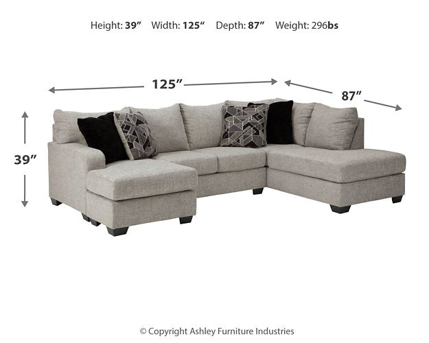 Megginson 2-Piece Sectional with Chaise - Yulissa Home Furnishings (NJ)