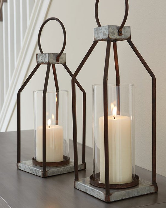 Diedrick Lantern (Set of 2) - Yulissa Home Furnishings (NJ)