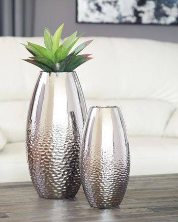 Dinesh Vase (Set of 2) - Yulissa Home Furnishings (NJ)