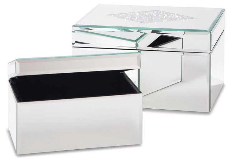 Charline Box (Set of 2) - Yulissa Home Furnishings (NJ)