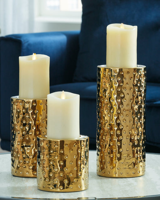 Marisa Candle Holder (Set of 3) - Yulissa Home Furnishings (NJ)