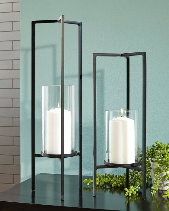 Ginette Candle Holder (Set of 2) - Yulissa Home Furnishings (NJ)