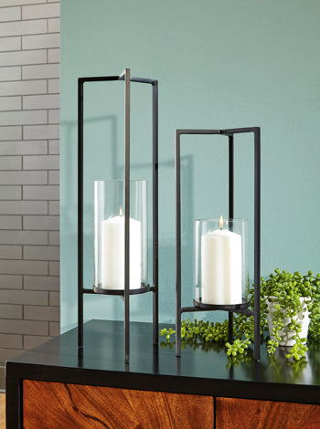 Ginette Candle Holder (Set of 2) - Yulissa Home Furnishings (NJ)