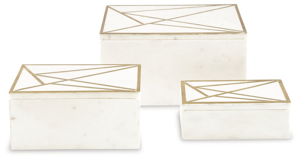 Ackley Box (Set of 3) - Yulissa Home Furnishings (NJ)