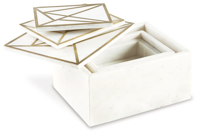 Ackley Box (Set of 3) - Yulissa Home Furnishings (NJ)