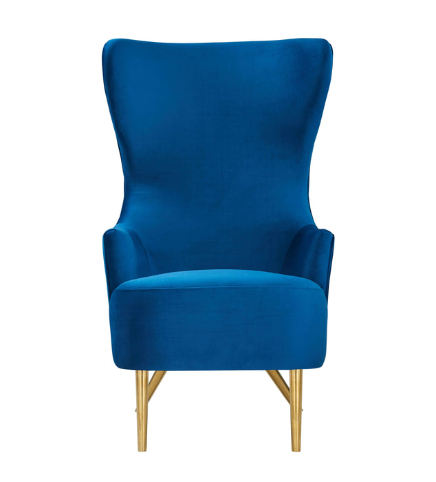 VELVET WINGBACK CHAIR