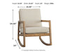 Novelda Rocker Accent Chair - Yulissa Home Furnishings (NJ)