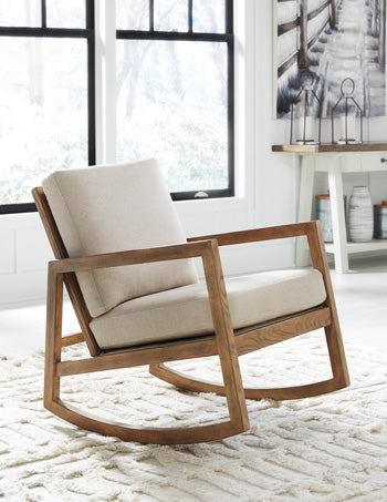 Novelda Rocker Accent Chair - Yulissa Home Furnishings (NJ)